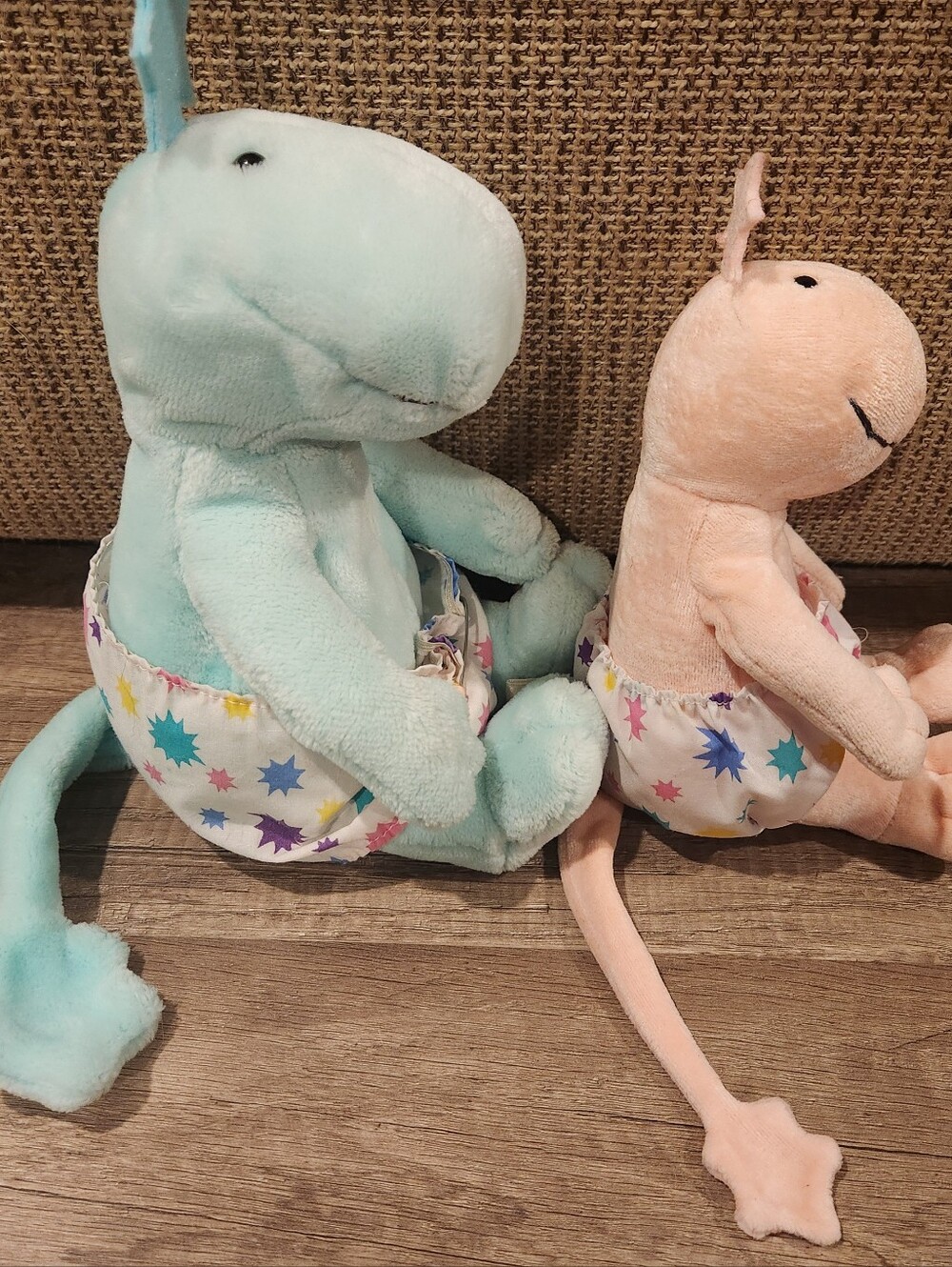 Set of 2 Gund Pink & Teal ZWIBBLE DIBBLE Plush Toys From Late 80s Early 90s - Picture 7 of 11